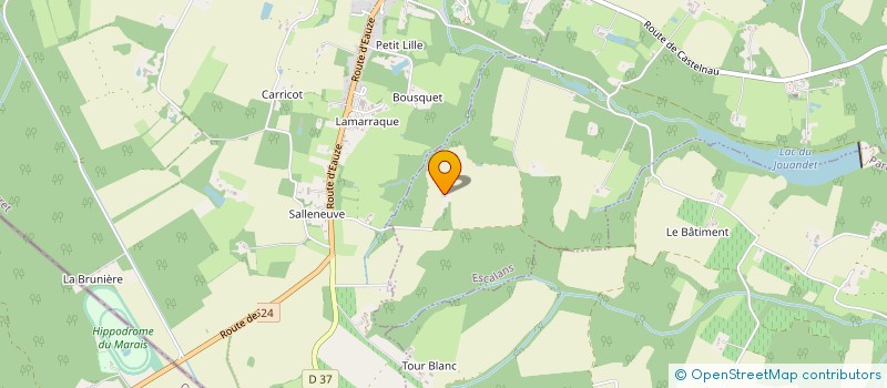 localisation de l'entreprise MONSIEUR PASCAL LAURON  ESCALANS