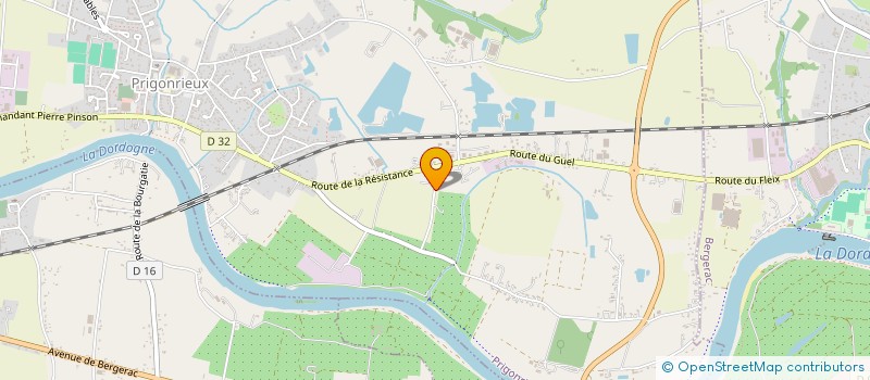 localisation de l'entreprise MONSIEUR PASCAL LAVERINE  PRIGONRIEUX