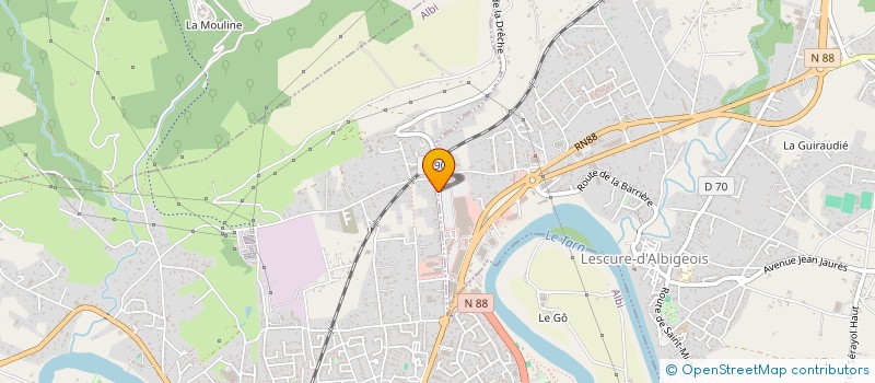 localisation de l'entreprise MONSIEUR PASCAL LAVERNHE  ALBI