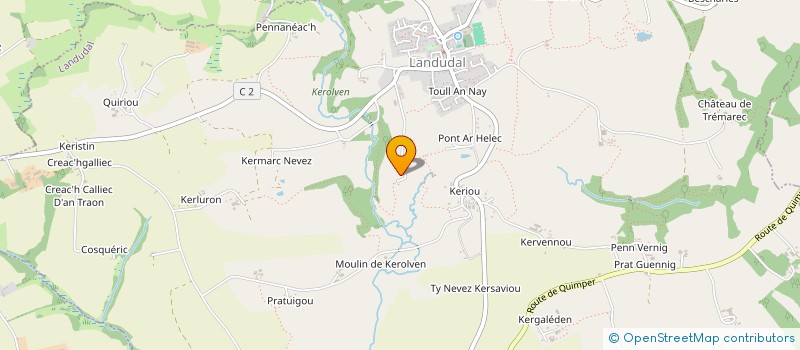 localisation de l'entreprise MONSIEUR PASCAL LE BAUT  LANDUDAL