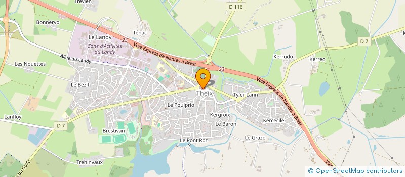 localisation de l'entreprise MONSIEUR PASCAL LE BLANC  THEIX-NOYALO