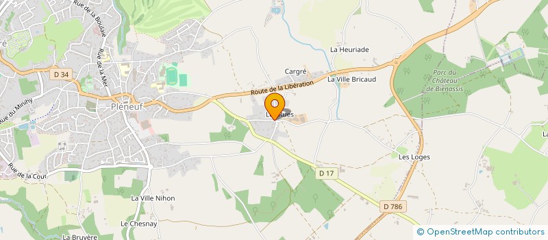 localisation de l'entreprise MONSIEUR PASCAL LE BOULC'H  PLENEUF-VAL-ANDRE