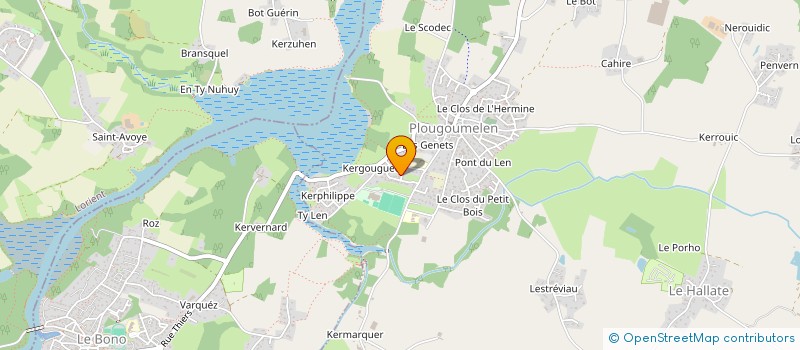 localisation de l'entreprise MONSIEUR PASCAL LE BOULCH  PLOUGOUMELEN