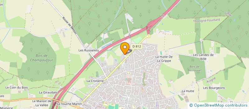 localisation de l'entreprise MONSIEUR PASCAL LE CARLUER  THORIGNE-FOUILLARD