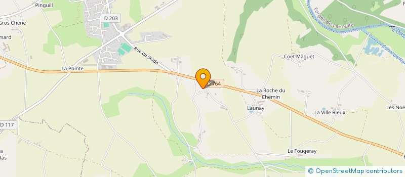 localisation de l'entreprise MONSIEUR PASCAL LE DAIN  PLEUGRIFFET