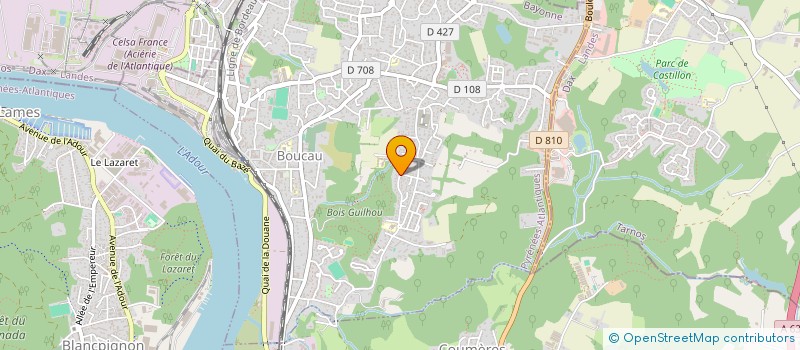 localisation de l'entreprise MONSIEUR PASCAL LE DUFF  BOUCAU