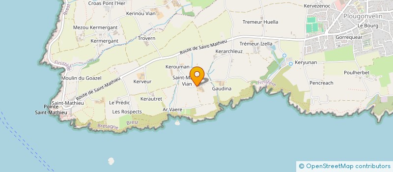 localisation de l'entreprise MONSIEUR PASCAL LE GALL  PLOUGONVELIN