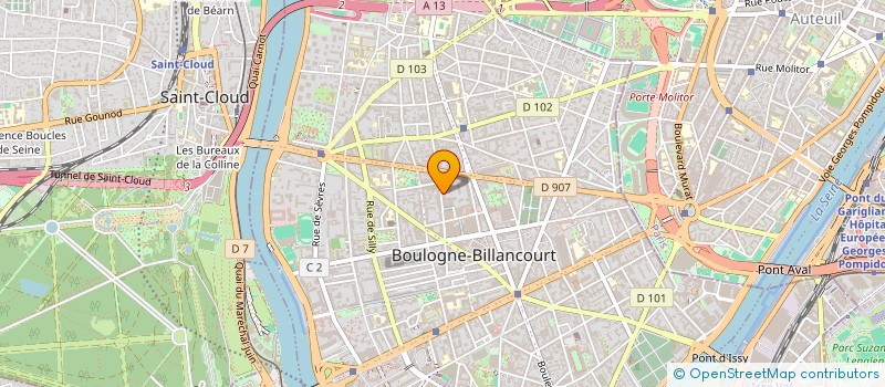localisation de l'entreprise MONSIEUR PASCAL LE GLEUT à BOULOGNE-BILLANCOURT