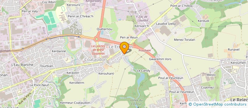 localisation de l'entreprise MONSIEUR PASCAL LE GOAZIOU  GUIPAVAS