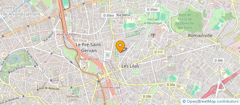 localisation de l'entreprise MONSIEUR PASCAL LE HENAFF à LES LILAS