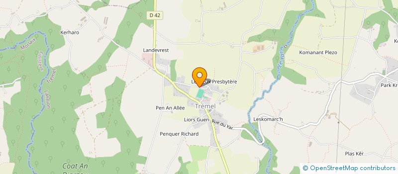 localisation de l'entreprise MONSIEUR PASCAL LE HENAFF  TREMEL