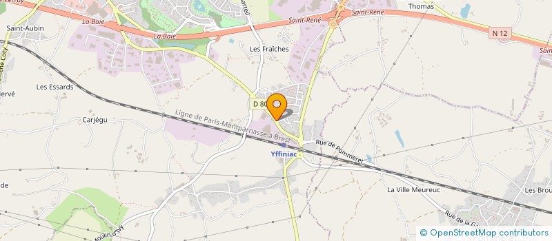 localisation de l'entreprise MONSIEUR PASCAL LE HOUEROU à YFFINIAC