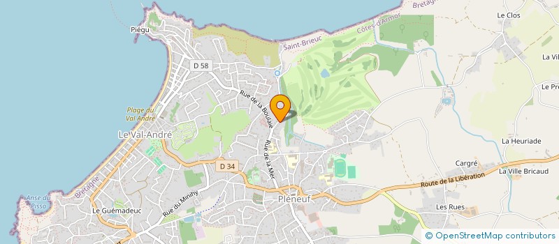 localisation de l'entreprise MONSIEUR PASCAL LE HYARIC  PLENEUF-VAL-ANDRE