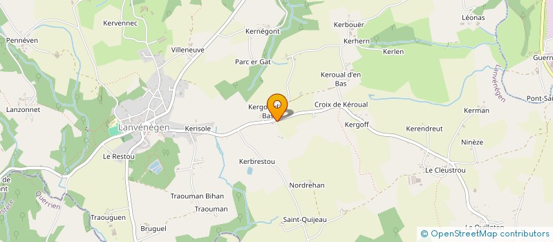 localisation de l'entreprise MONSIEUR PASCAL LE MADEC  LANVENEGEN