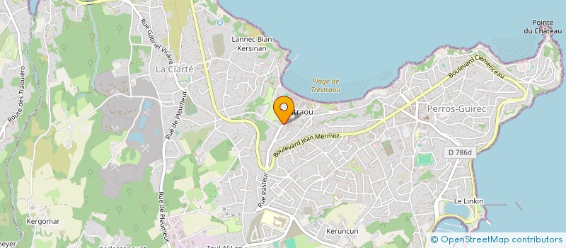 localisation de l'entreprise MONSIEUR PASCAL LE MARTRET  PERROS-GUIREC