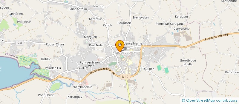 localisation de l'entreprise MONSIEUR PASCAL LE MOIGN  PLOUESCAT
