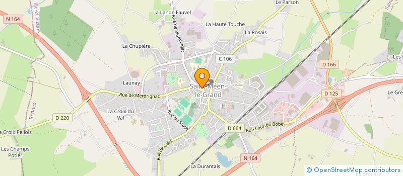 localisation de l'entreprise MONSIEUR PASCAL LE MOING à SAINT-MEEN-LE-GRAND