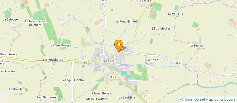 localisation de l'entreprise MONSIEUR PASCAL LE MONNIER à PASSAIS VILLAGES