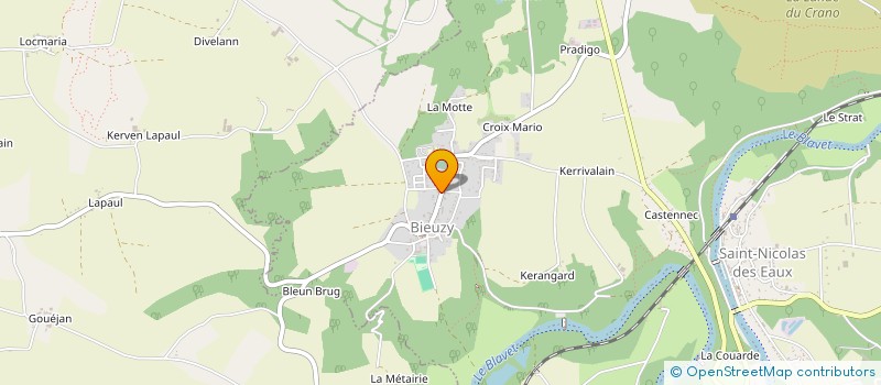 localisation de l'entreprise MONSIEUR PASCAL LE PABIC  PLUMELIAU-BIEUZY