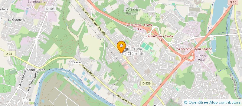 localisation de l'entreprise MONSIEUR PASCAL LE ROUX  SAINT-YRIEIX-SUR-CHARENTE