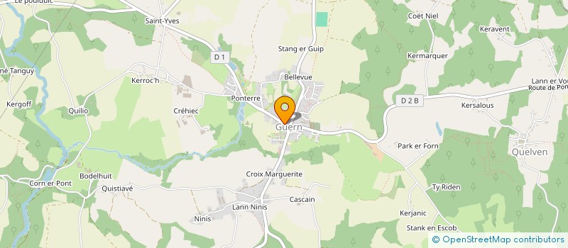 localisation de l'entreprise MONSIEUR PASCAL LE STRAT à GUERN