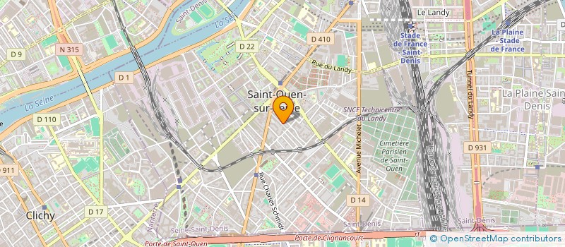 localisation de l'entreprise MONSIEUR PASCAL LE TRAOU  SAINT-OUEN-SUR-SEINE