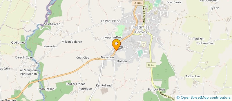 localisation de l'entreprise MONSIEUR PASCAL LE VOT  PLESTIN-LES-GREVES