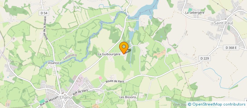 localisation de l'entreprise MONSIEUR PASCAL LEBAUDY  CHANU