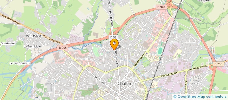 localisation de l'entreprise MONSIEUR PASCAL LEBLOND à CHALLANS