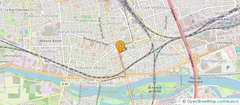 localisation de l'entreprise MONSIEUR PASCAL LEBLOYS  TOURS