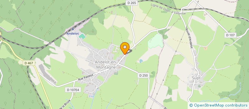 localisation de l'entreprise MONSIEUR PASCAL LEBRETON  ANDELOT-EN-MONTAGNE