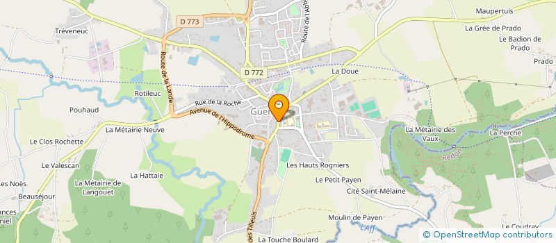 localisation de l'entreprise MONSIEUR PASCAL LEBRISSE à GUER