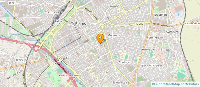 localisation de l'entreprise MONSIEUR PASCAL LEBURGUE à REIMS