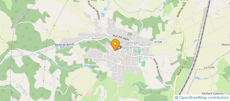 localisation de l'entreprise MONSIEUR PASCAL LECOMTE  DIEMOZ