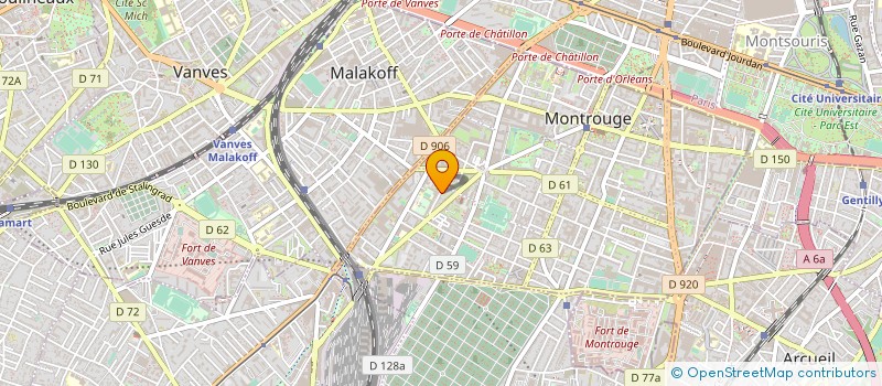 localisation de l'entreprise MONSIEUR PASCAL LECRIVAIN à MONTROUGE