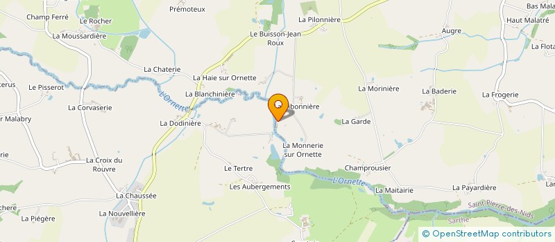 localisation de l'entreprise MONSIEUR PASCAL LEDUC à GESVRES