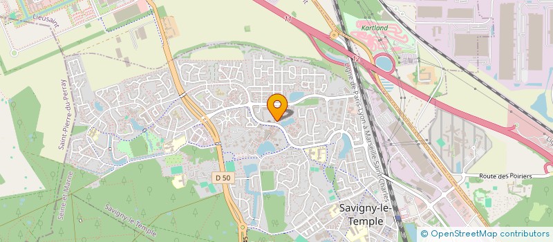 localisation de l'entreprise MONSIEUR PASCAL LEFEBVRE  SAVIGNY-LE-TEMPLE