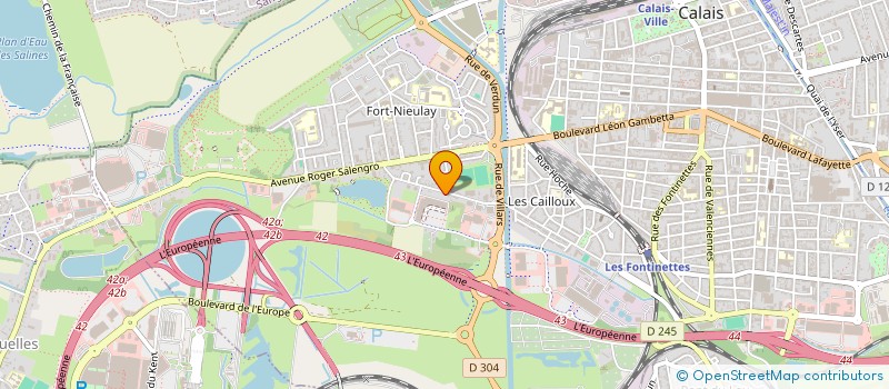 localisation de l'entreprise MONSIEUR PASCAL LEFRANC  CALAIS