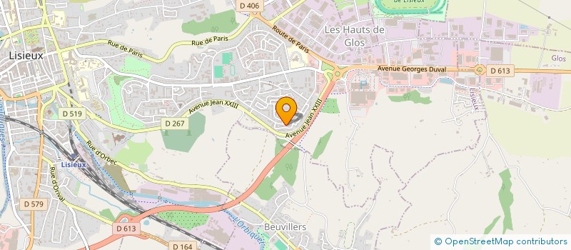 localisation de l'entreprise MONSIEUR PASCAL LEGRAND  LISIEUX