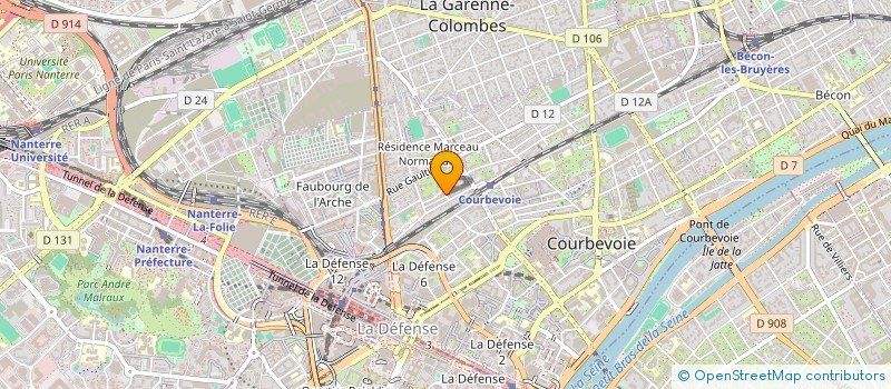 localisation de l'entreprise MONSIEUR PASCAL LELEUX à COURBEVOIE