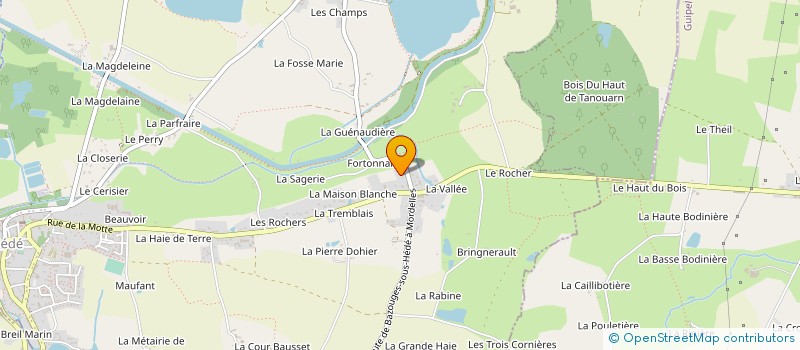 localisation de l'entreprise MONSIEUR PASCAL LELIEVRE à HEDE-BAZOUGES