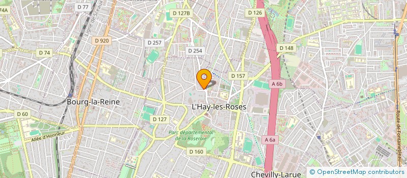 localisation de l'entreprise MONSIEUR PASCAL LELU  L'HAY-LES-ROSES