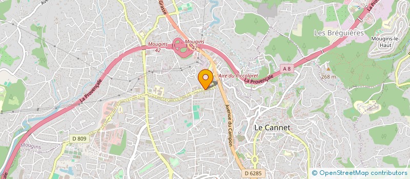 localisation de l'entreprise MONSIEUR PASCAL LEMAIRE à LE CANNET
