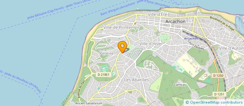 localisation de l'entreprise MONSIEUR PASCAL LEMAITRE à ARCACHON