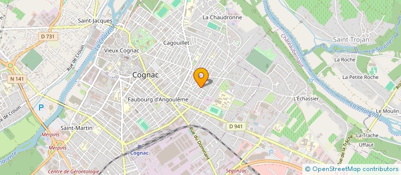 localisation de l'entreprise MONSIEUR PASCAL LEMEL à COGNAC