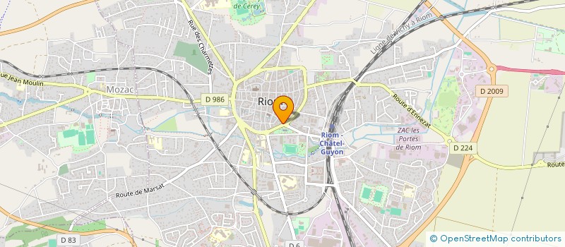 localisation de l'entreprise MONSIEUR PASCAL LEMOINE  RIOM