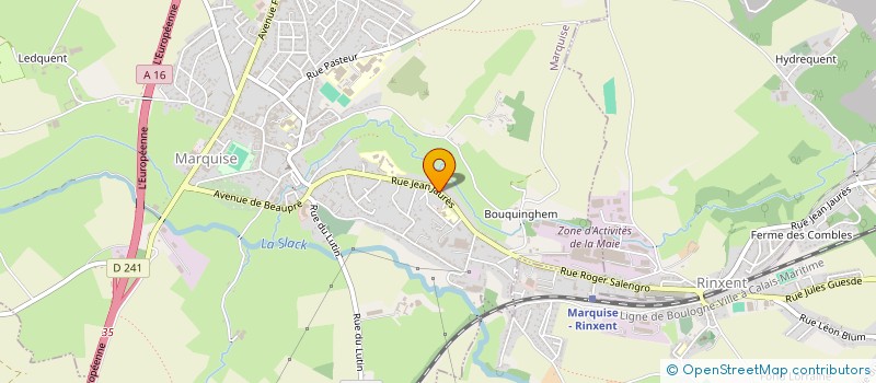 localisation de l'entreprise MONSIEUR PASCAL LENGLET  MARQUISE