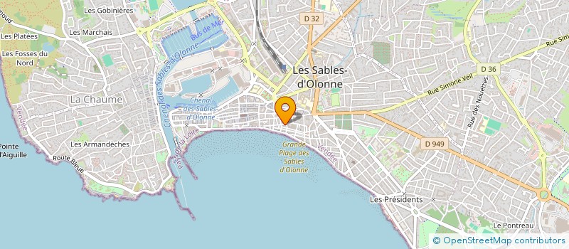 localisation de l'entreprise MONSIEUR PASCAL LEONARD  LES SABLES-D'OLONNE