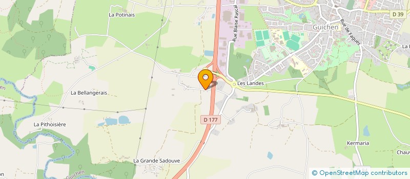 localisation de l'entreprise MONSIEUR PASCAL LEPRINCE  GUICHEN