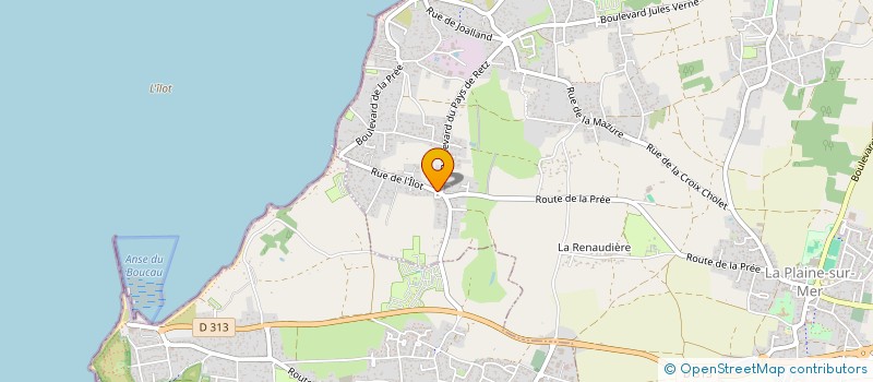 localisation de l'entreprise MONSIEUR PASCAL LERAY à LA PLAINE-SUR-MER